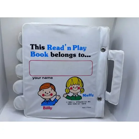 Muffy’s & Billy’s Read N Play Activity Book, Vintage, Baby Soft Book, Learning - Picture 10 of 11